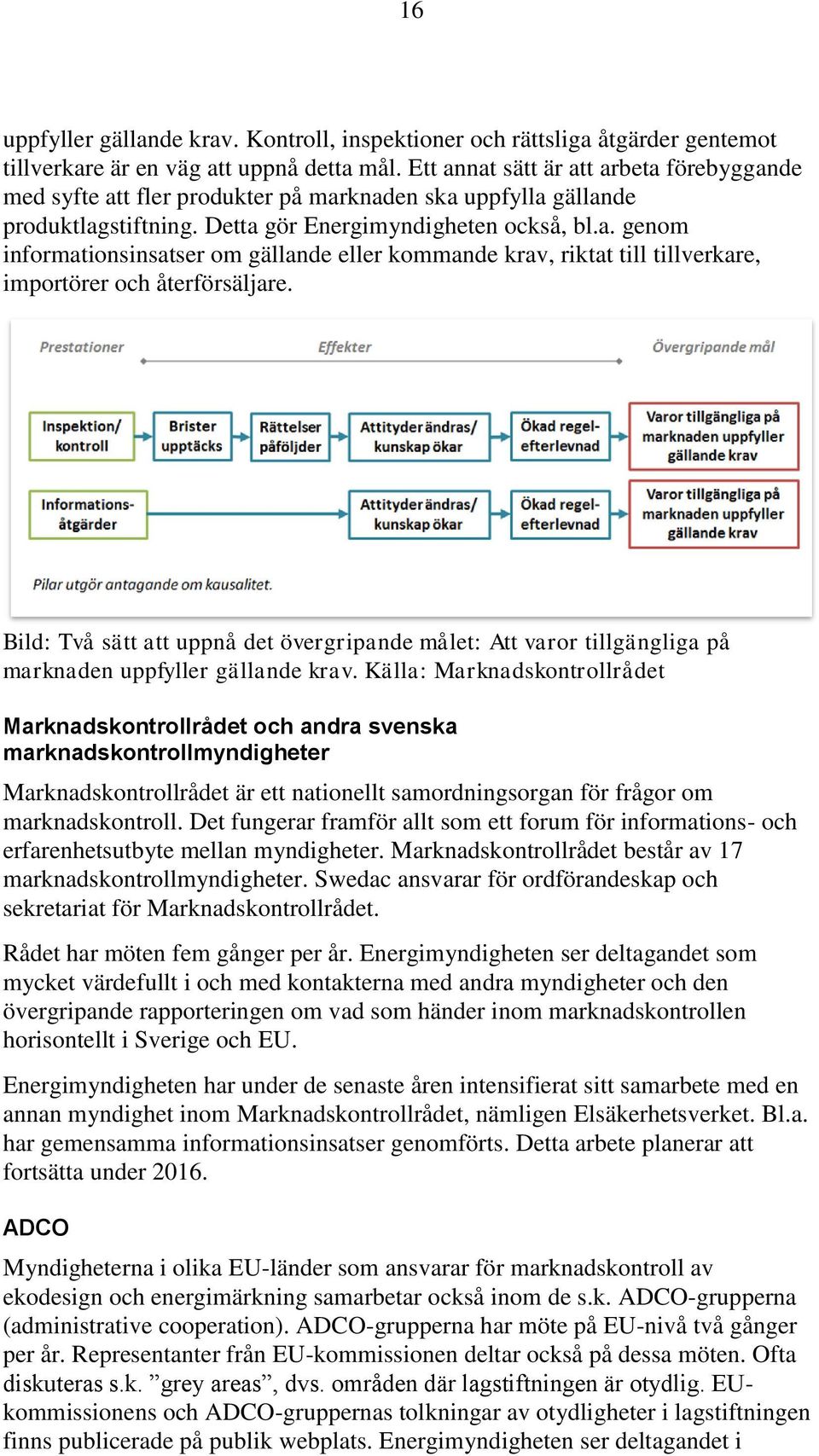 Bild: Två sätt att uppnå det övergripande målet: Att varor tillgängliga på marknaden uppfyller gällande krav.