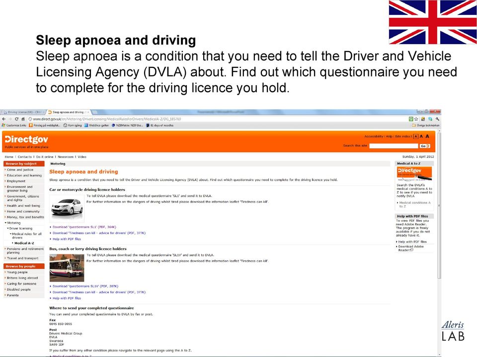Licensing Agency (DVLA) about.