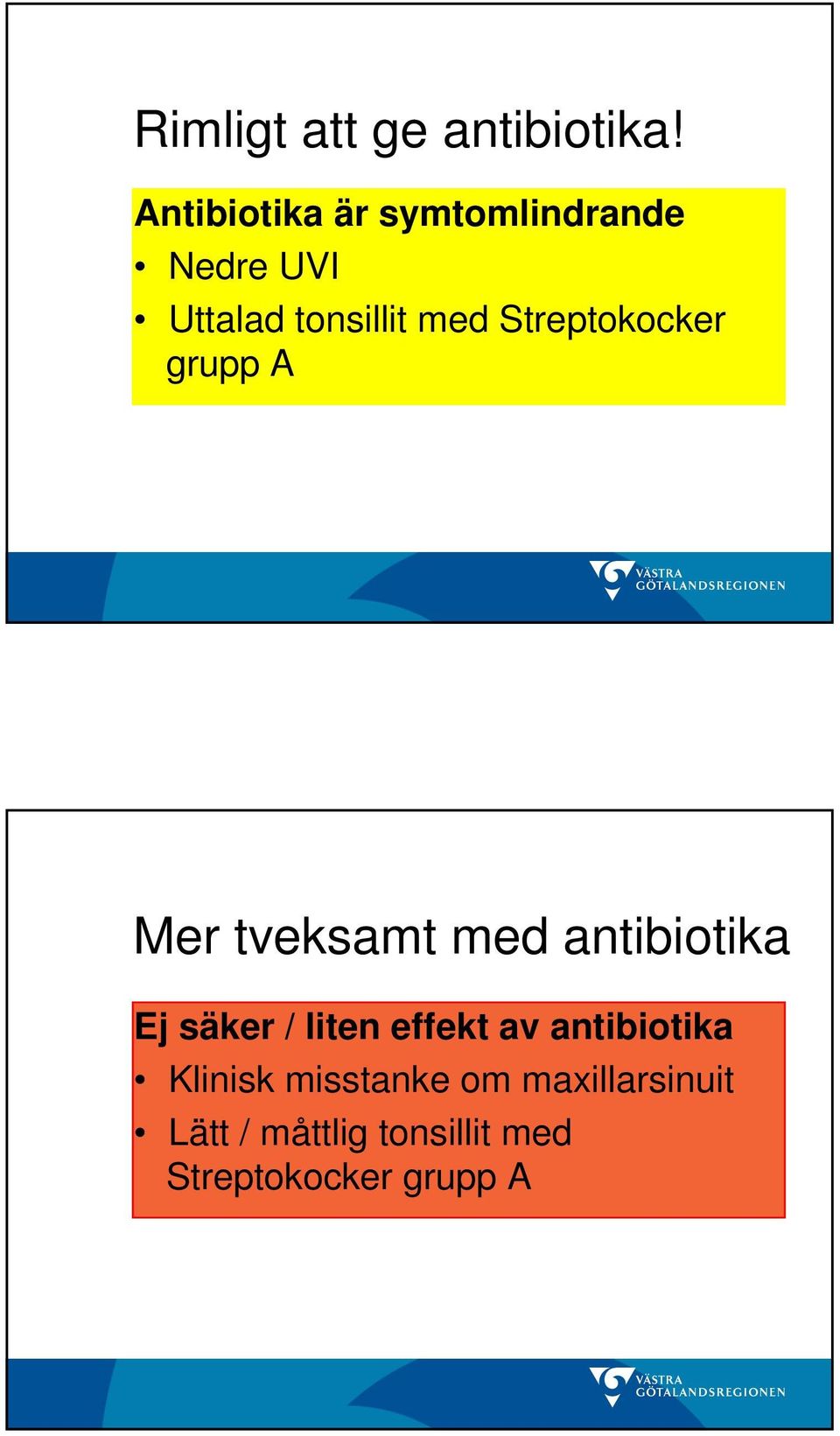 Streptokocker grupp A Mer tveksamt med antibiotika Ej säker /