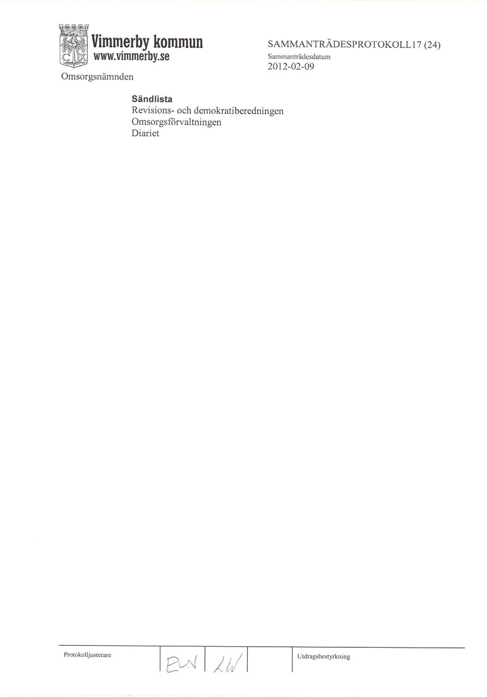 Salnmanträdesdatum 2012-02-o9 Sändlista Revisions-