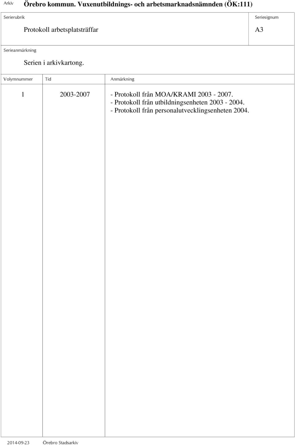 1 2003-2007 - Protokoll från MOA/KRAMI 2003-2007.