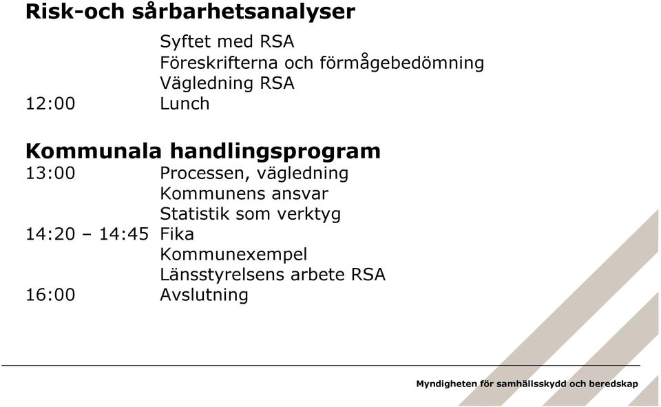 handlingsprogram 13:00 Processen, vägledning Kommunens ansvar