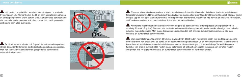 NORDISO. AUTOMATISK GARAGPORTSöPPNARE Installations- och ...