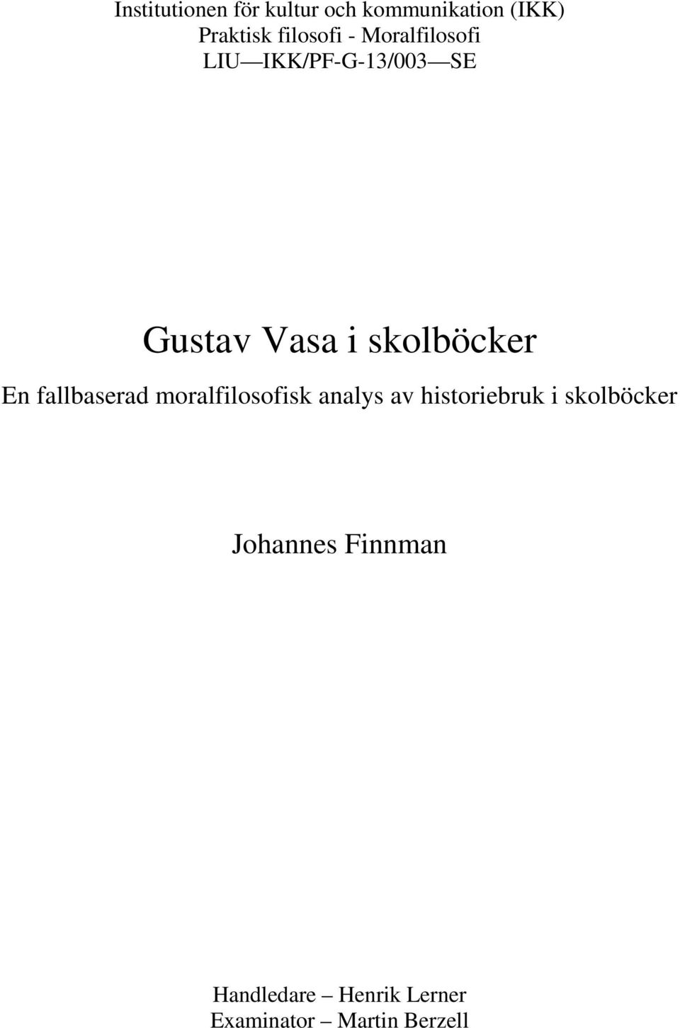 Gustav Vasa i skolböcker - PDF Free Download