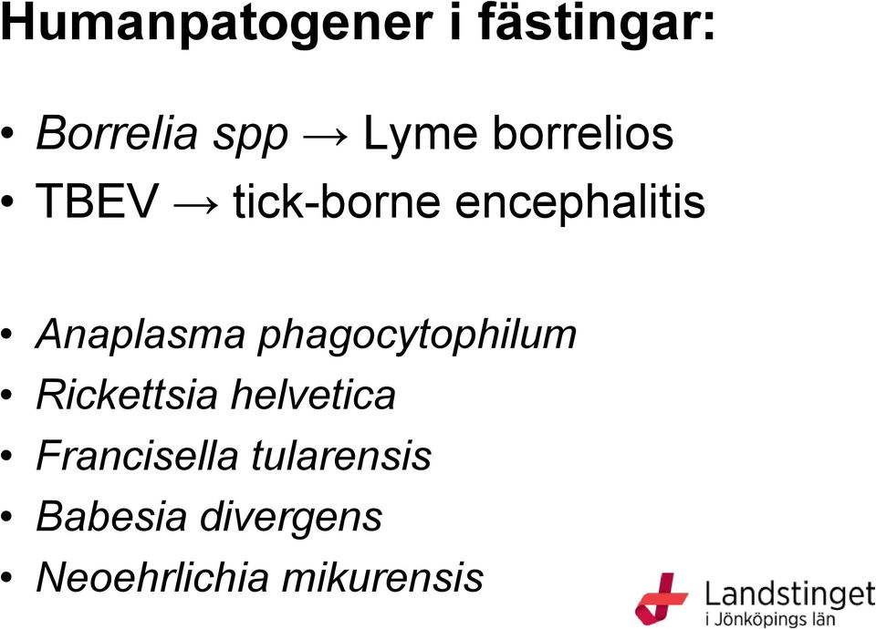 phagocytophilum Rickettsia helvetica Francisella