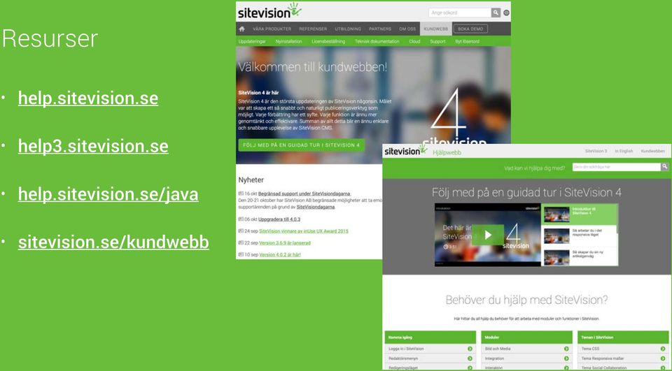 sitevision.se help.