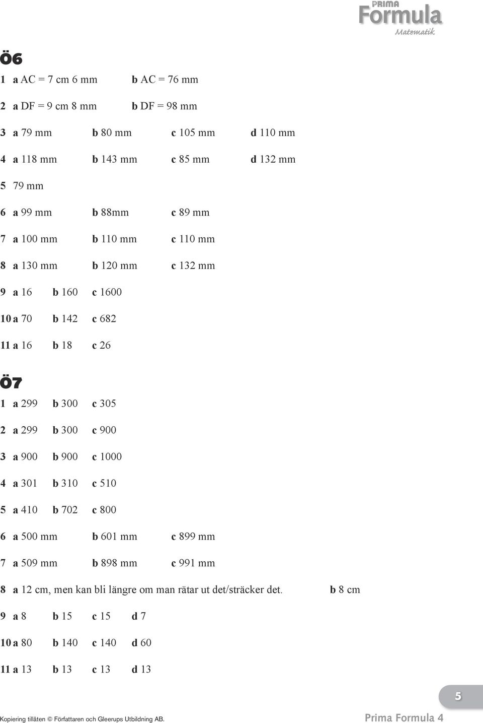 FACIT Ö1A Ö1B. 1 a 25 b 40 c 50 d a 24 b 36 c 40 d a b c d e - PDF ...