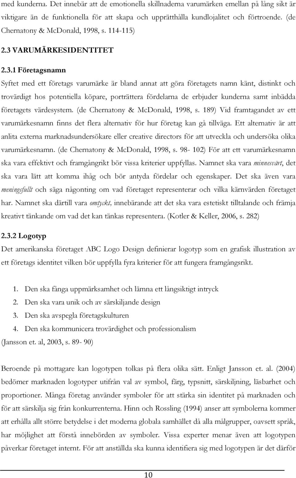 VARUMÄRKESIDENTITET 2.3.