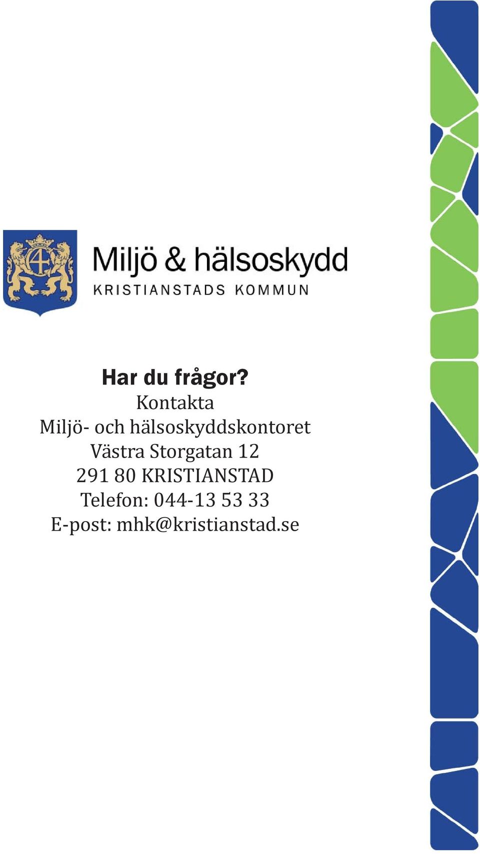 hälsoskyddskontoret Västra