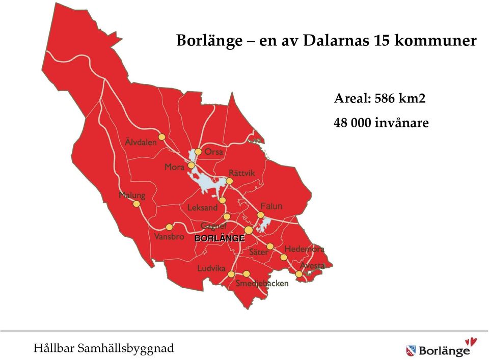 kommuner Areal: