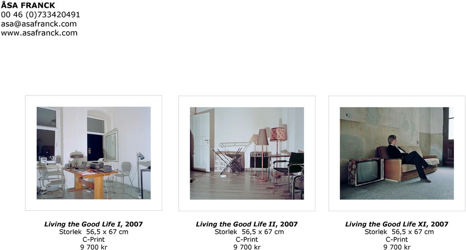 com Living the Good Life I, 2007 Storlek 56,5 x 67 cm C-Print 9