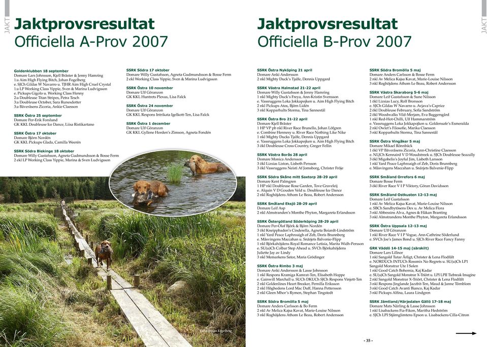 Working Class Henny 2:a Doubleuse Titan Stripes, Petra Tesch 3:a Doubleuse October, Sara Runesdotter 3:a Bäveråsens Zicoria, Ankie Claesson SSRK Östra 25 september Domare Per-Erik Forslund GK KKL