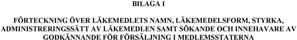AV LÄKEMEDLEN SAMT SÖKANDE OCH INNEHAVARE AV