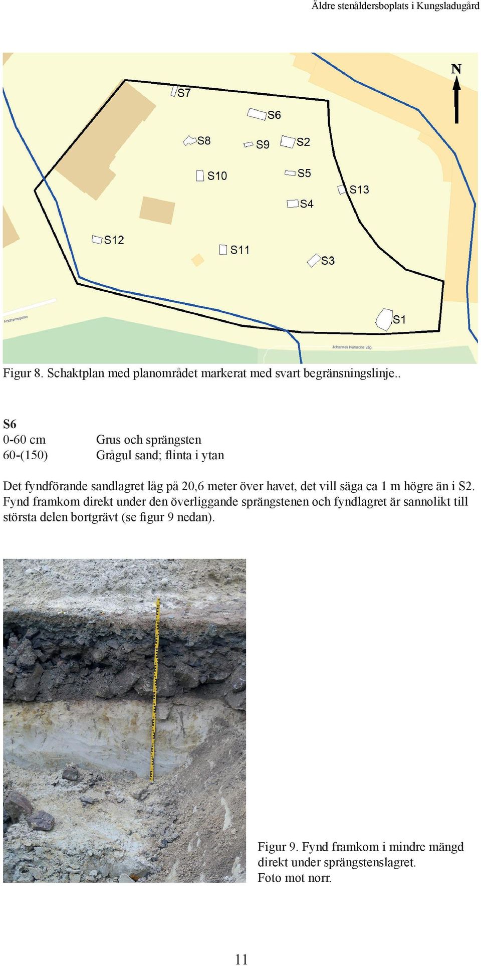 havet, det vill säga ca 1 m högre än i S2.