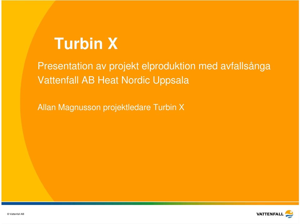 Vattenfall AB Heat Nordic Uppsala