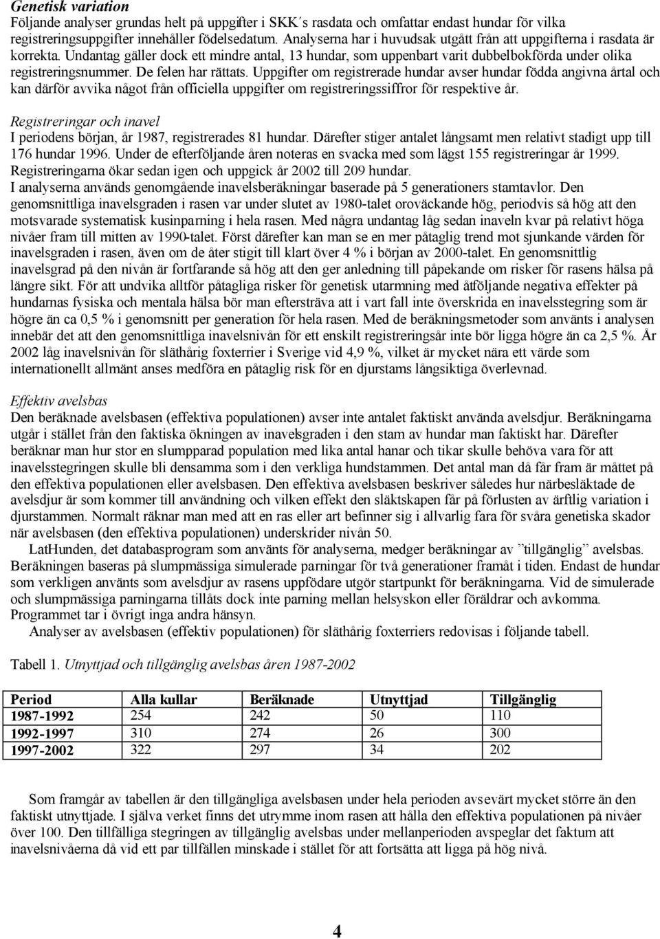 De felen har rättats. Uppgifter om registrerade hundar avser hundar födda angivna årtal och kan därför avvika något från officiella uppgifter om registreringssiffror för respektive år.