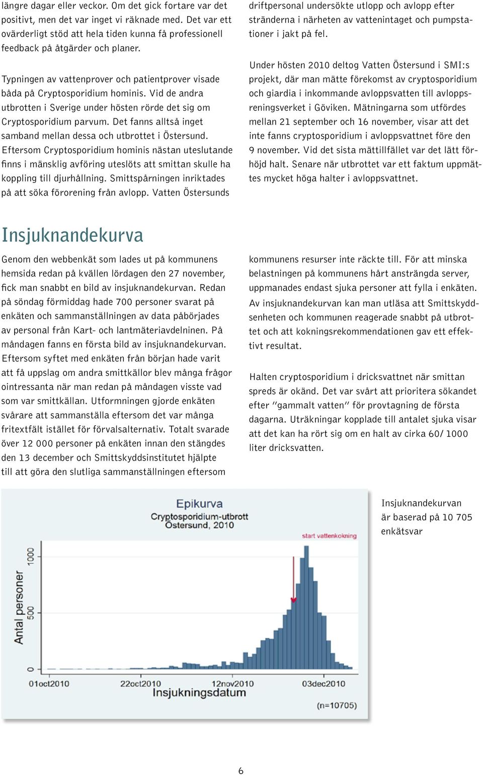 Det fanns alltså inget samband mellan dessa och utbrottet i Östersund.