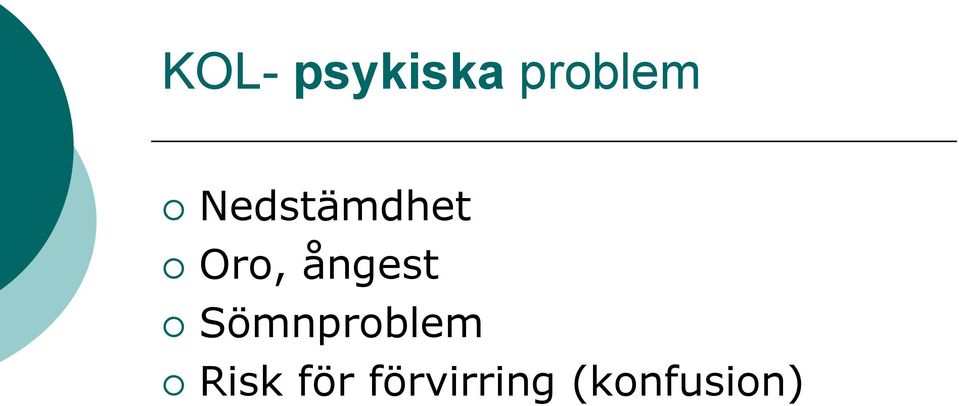 ångest Sömnproblem