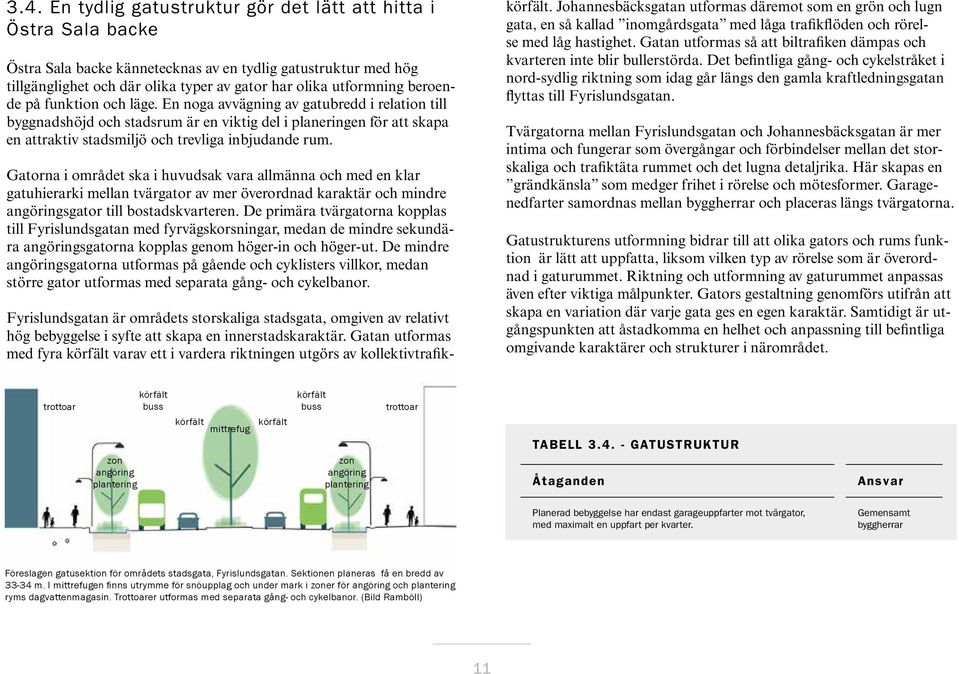 En noga avvägning av gatubredd i relation till byggnadshöjd och stadsrum är en viktig del i planeringen för att skapa en attraktiv stadsmiljö och trevliga inbjudande rum.