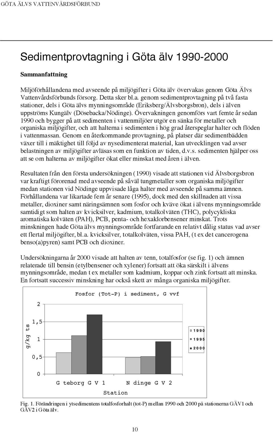 återspeglar halter och flöden i vattenmassan.