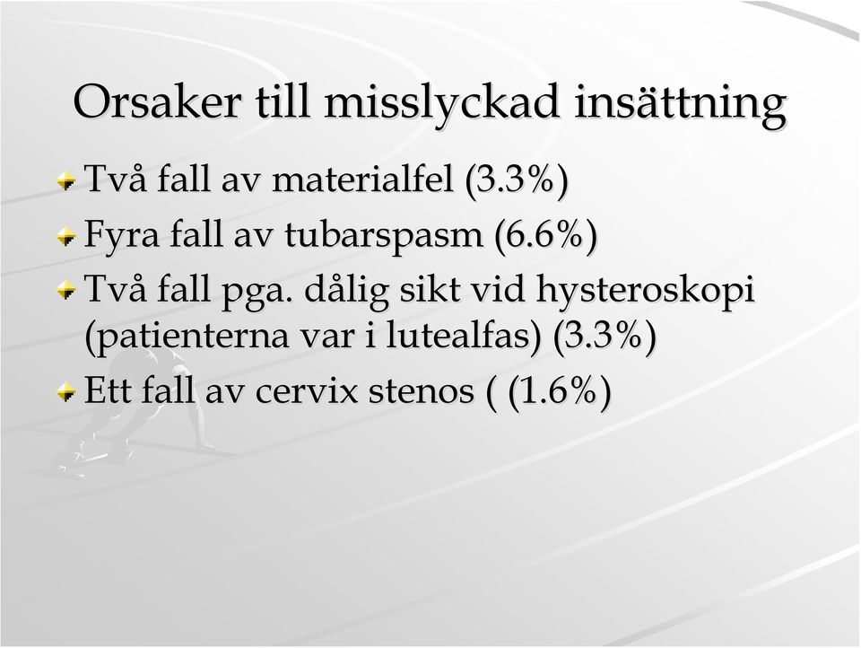 6%) Två fall pga.