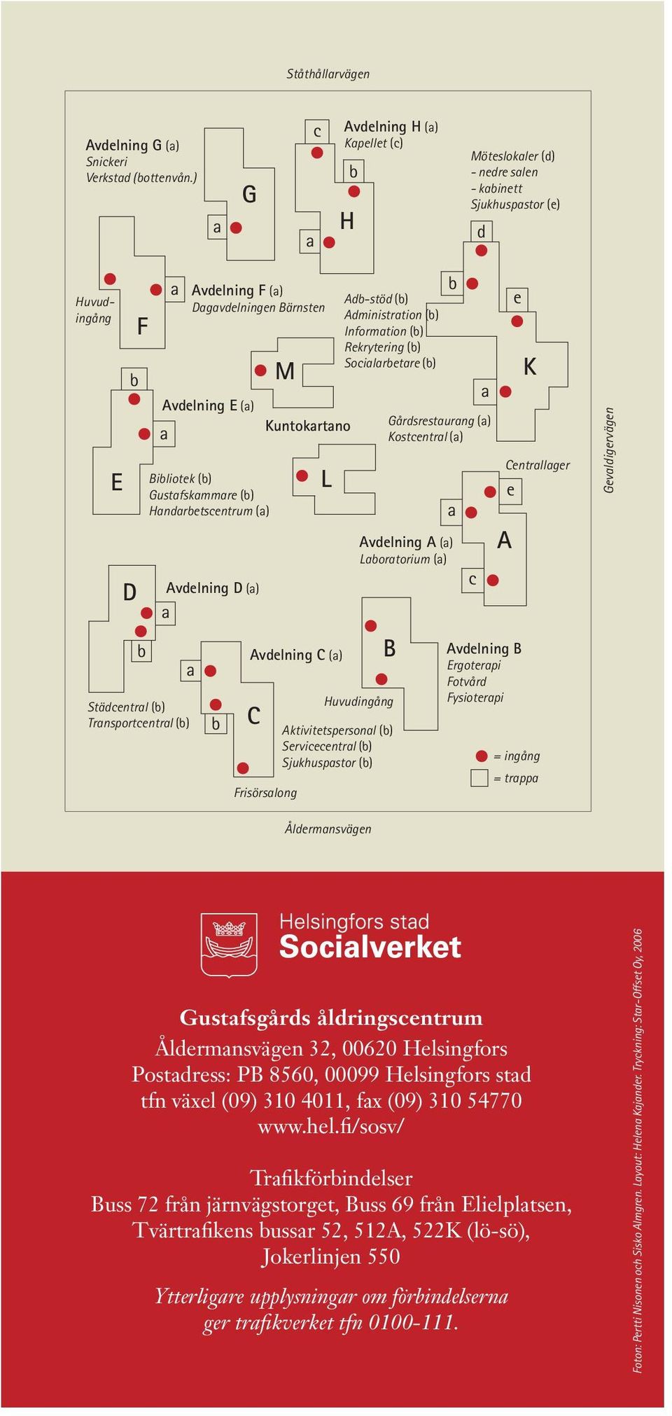 Kuntokrtno Bibliotek (b) Gustfskmmre (b) Hndrbetscentrum () Avdelning D () b Avdelning C () C M risörslong L Adb-stöd (b) Administrtion (b) Informtion (b) Rekrytering (b) Socilrbetre (b) Huvudingång