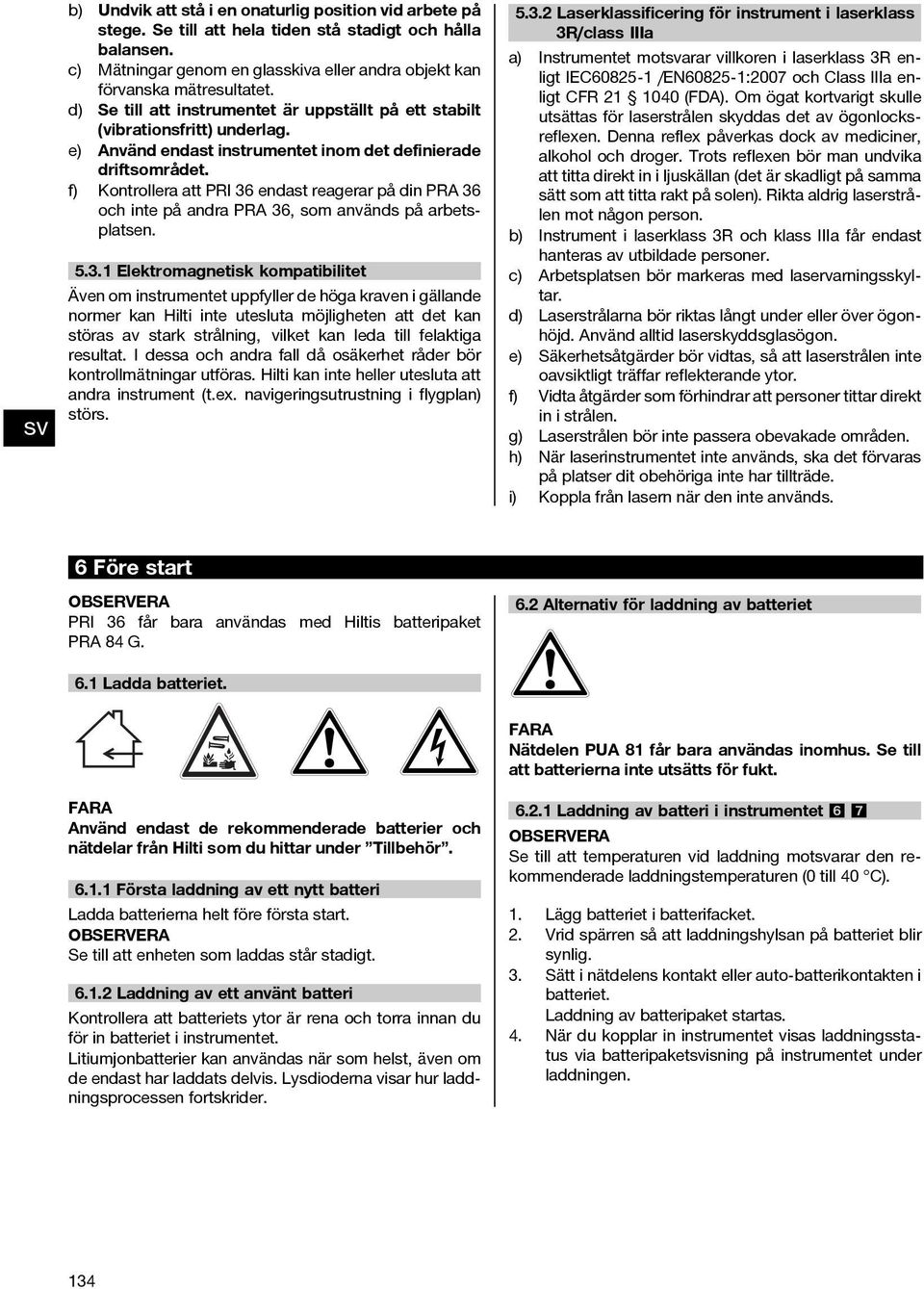 f) Kontrollera att PRI 36