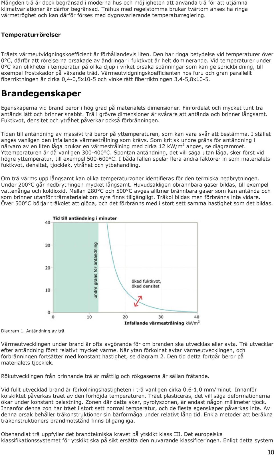 Temperaturrörelser Träets värmeutvidgningskoefficient är förhållandevis liten.