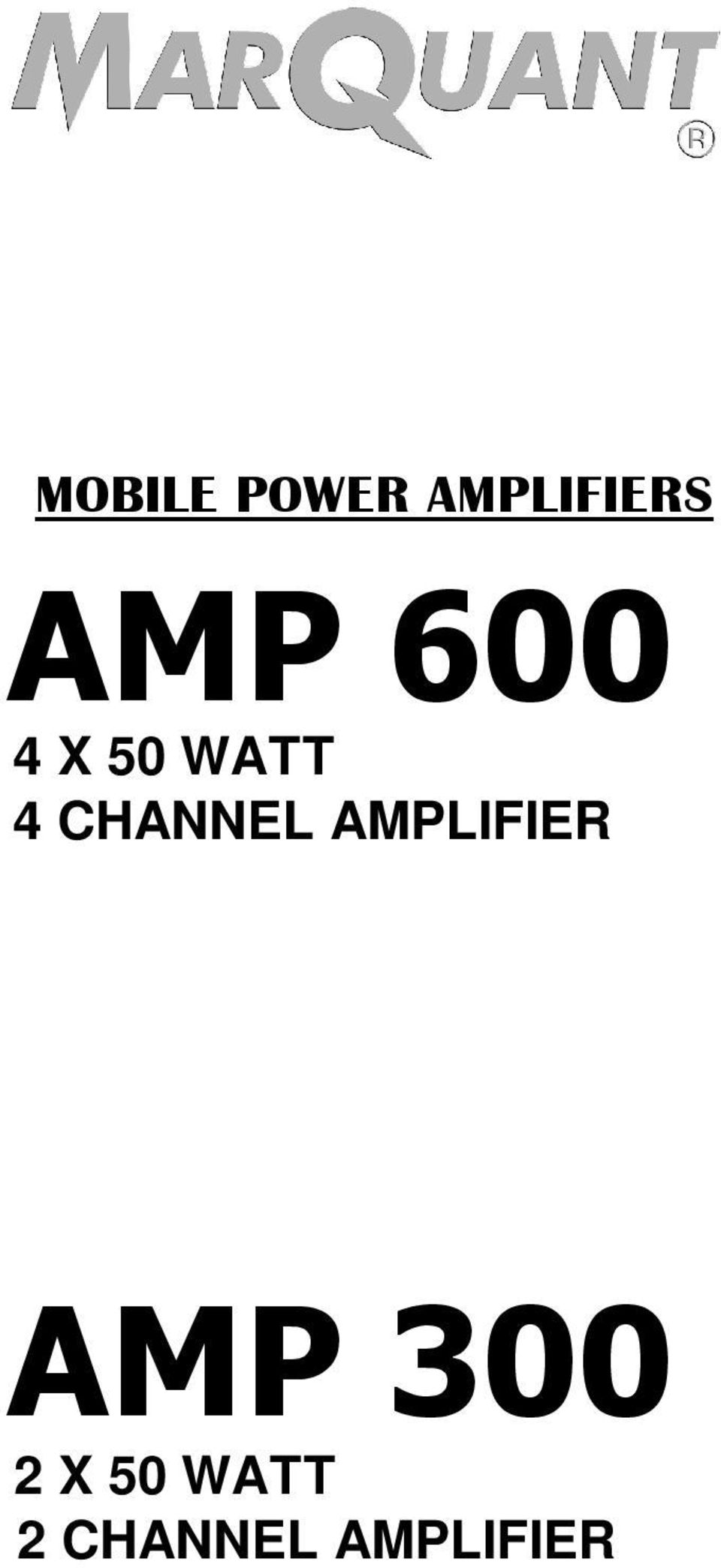 CHANNEL AMPLIFIER AMP 300