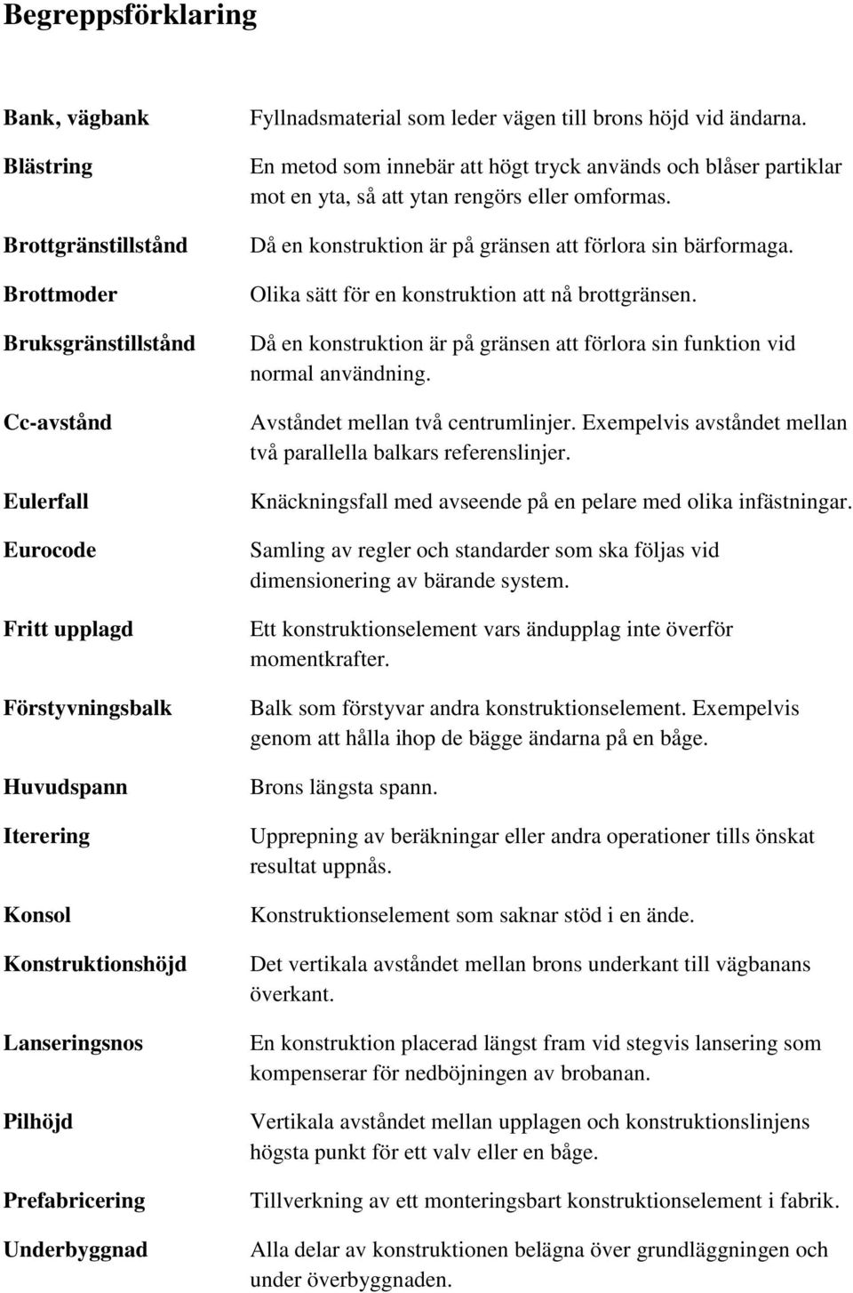 En metod som innebär att högt tryck används och blåser partiklar mot en yta, så att ytan rengörs eller omformas. Då en konstruktion är på gränsen att förlora sin bärformaga.