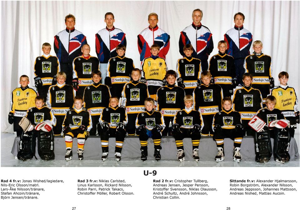 v: Cristopher Tullberg, Andreas Jensen, Jesper Persson, Kristoffer Svensson, Niklas Olausson, André Schultz, André Johnsson, Christian