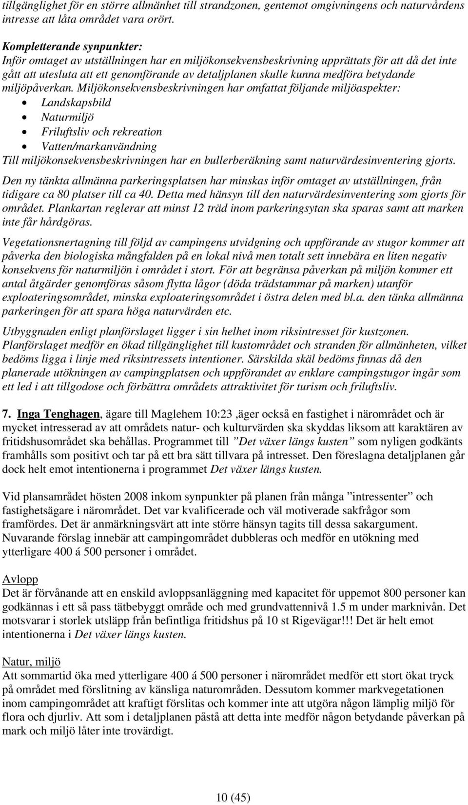 betydande miljöpåverkan.