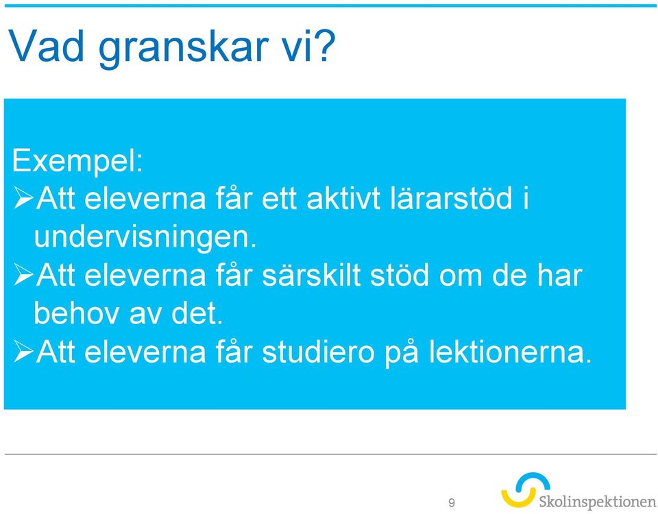 lärarstöd i undervisningen.