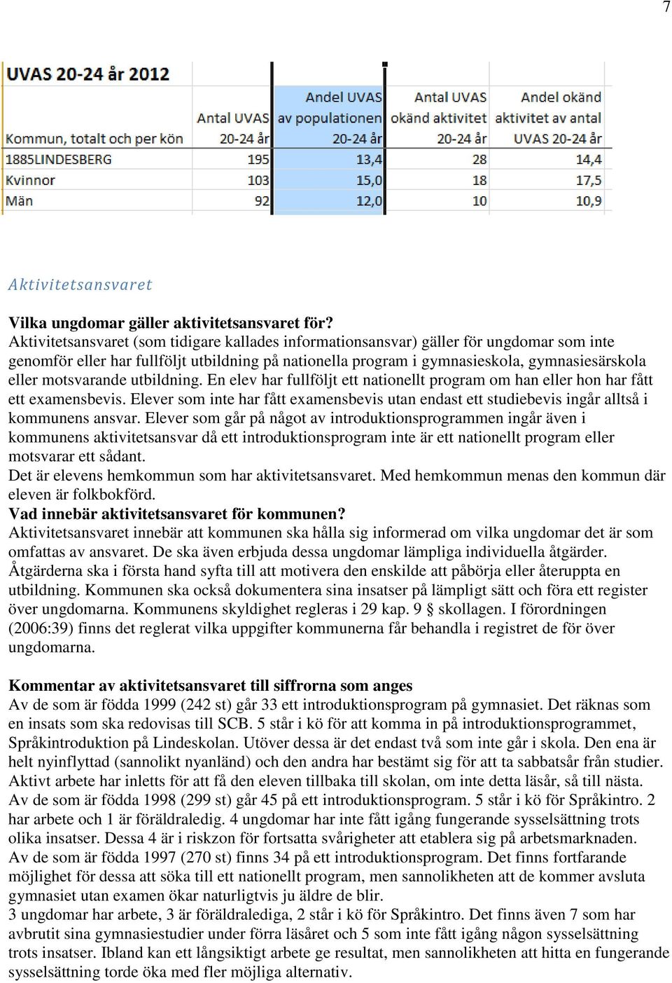 motsvarande utbildning. En elev har fullföljt ett nationellt program om han eller hon har fått ett examensbevis.