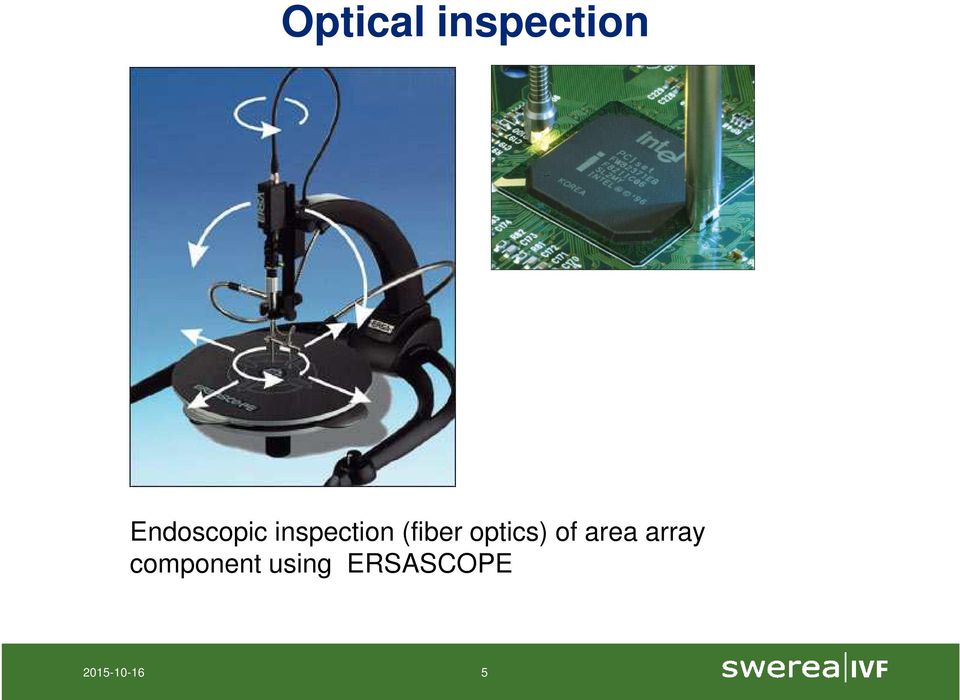(fiber optics) of area