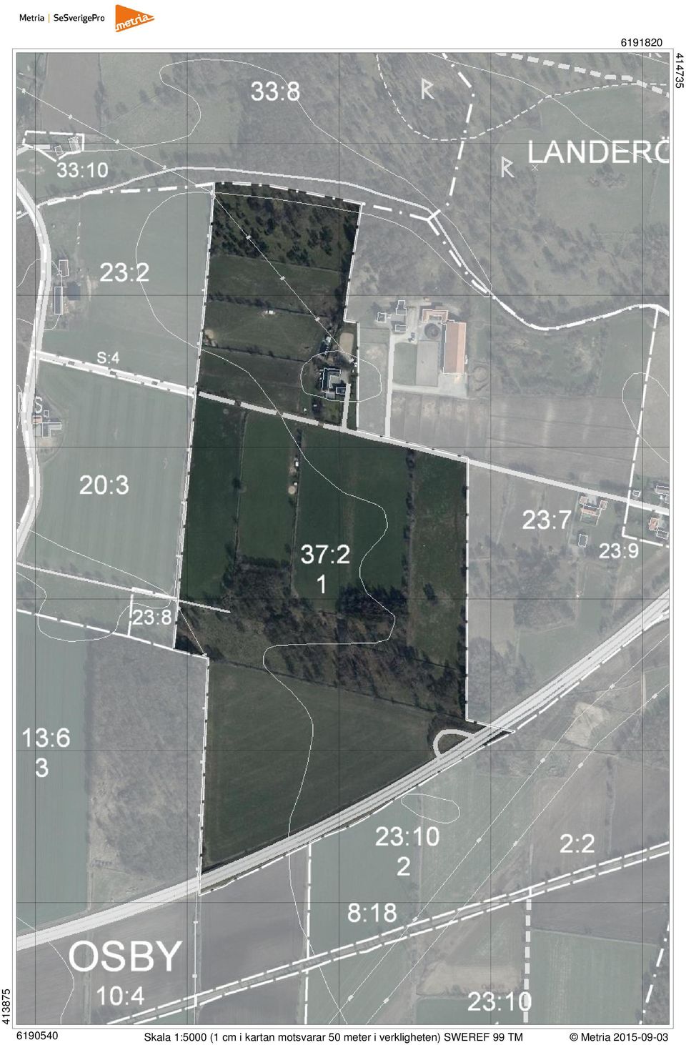 motsvarar 50 meter i