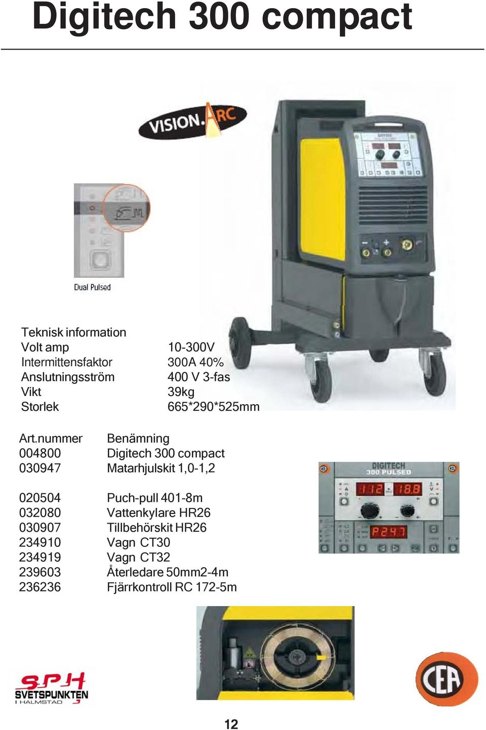 Matarhjulskit 1,0-1,2 020504 Puch-pull 401-8m 032080 Vattenkylare HR26 030907 Tillbehörskit