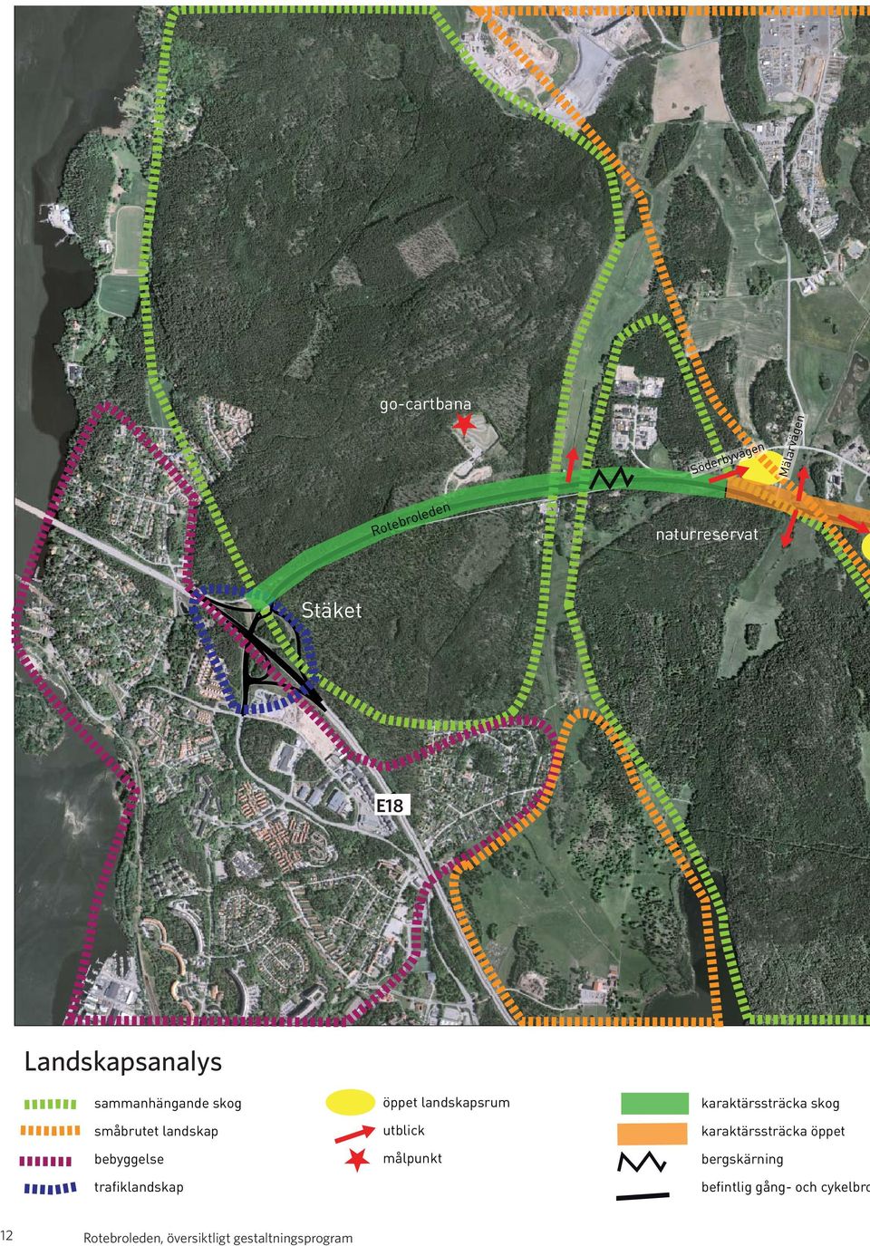 öppet landskapsrum utblick målpunkt karaktärssträcka skog karaktärssträcka öppet