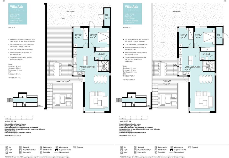 access till den övre trädgården. Ttvå rymliga sovrum och skjutdörrsgarderober i master bedroom. 9,5 m² 15,0 m² Ttvå rymliga sovrum och skjutdörrsgarderober i master bedroom.