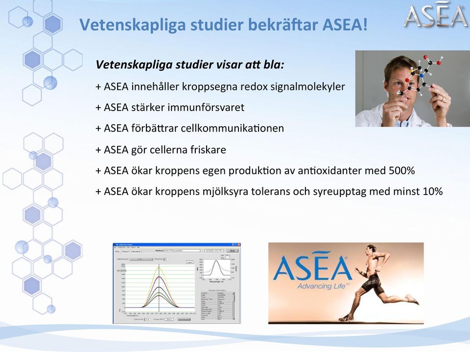 + ASEA stärker immunförsvaret + ASEA förbärrar cellkommunikaeonen + ASEA gör cellerna