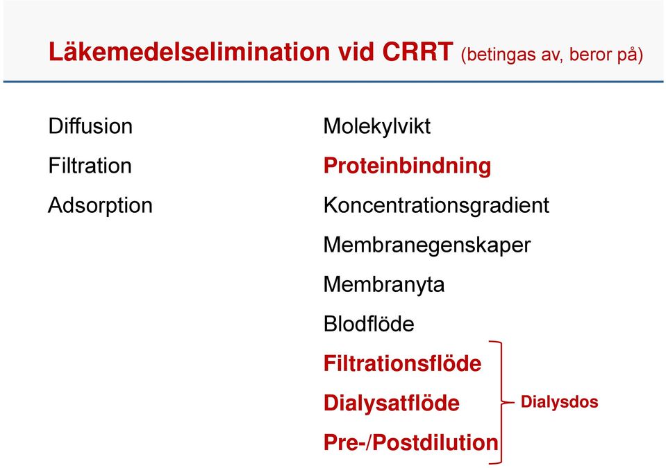 Proteinbindning Koncentrationsgradient Membranegenskaper