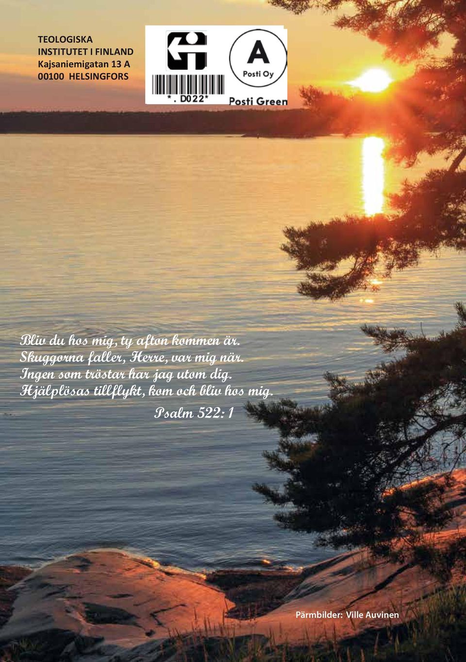Skuggorna faller, Herre, var mig när.