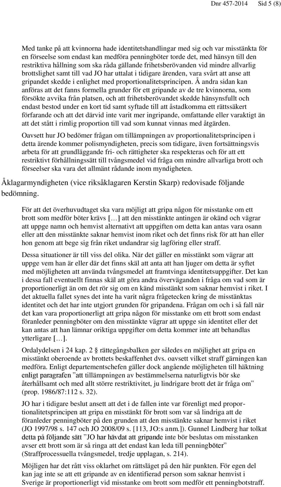 proportionalitetsprincipen.