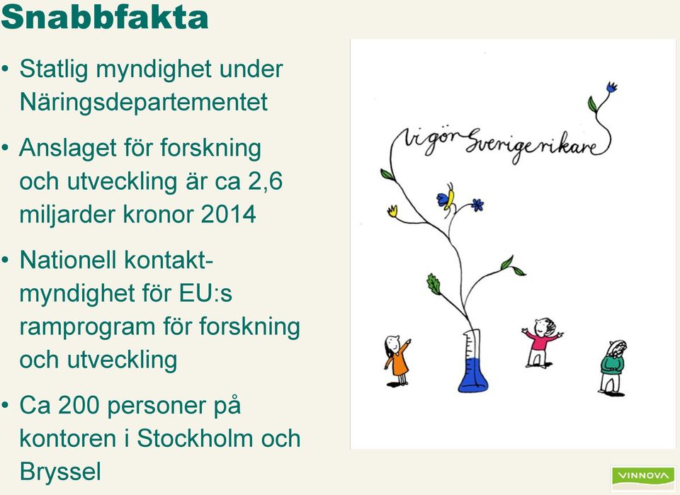 kronor 2014 Nationell kontaktmyndighet för EU:s ramprogram för