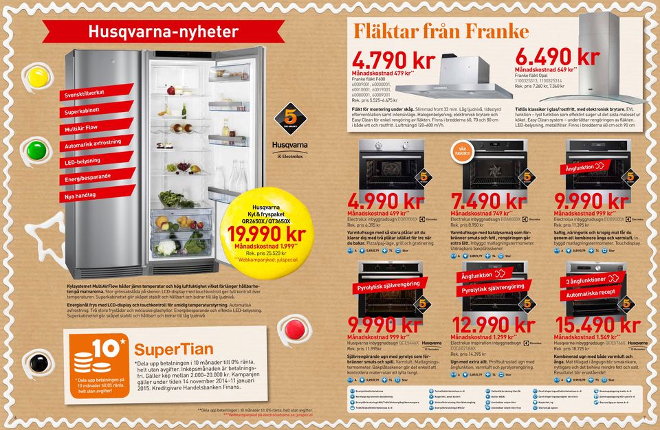 Låg ljudnivå, tidsstyrd efterventilation samt intensivläge. Halogenbelysning, elektronisk brytare och Easy Clean för enkel rengöring av fläkten.