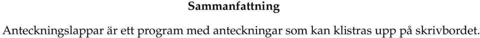 program med anteckningar