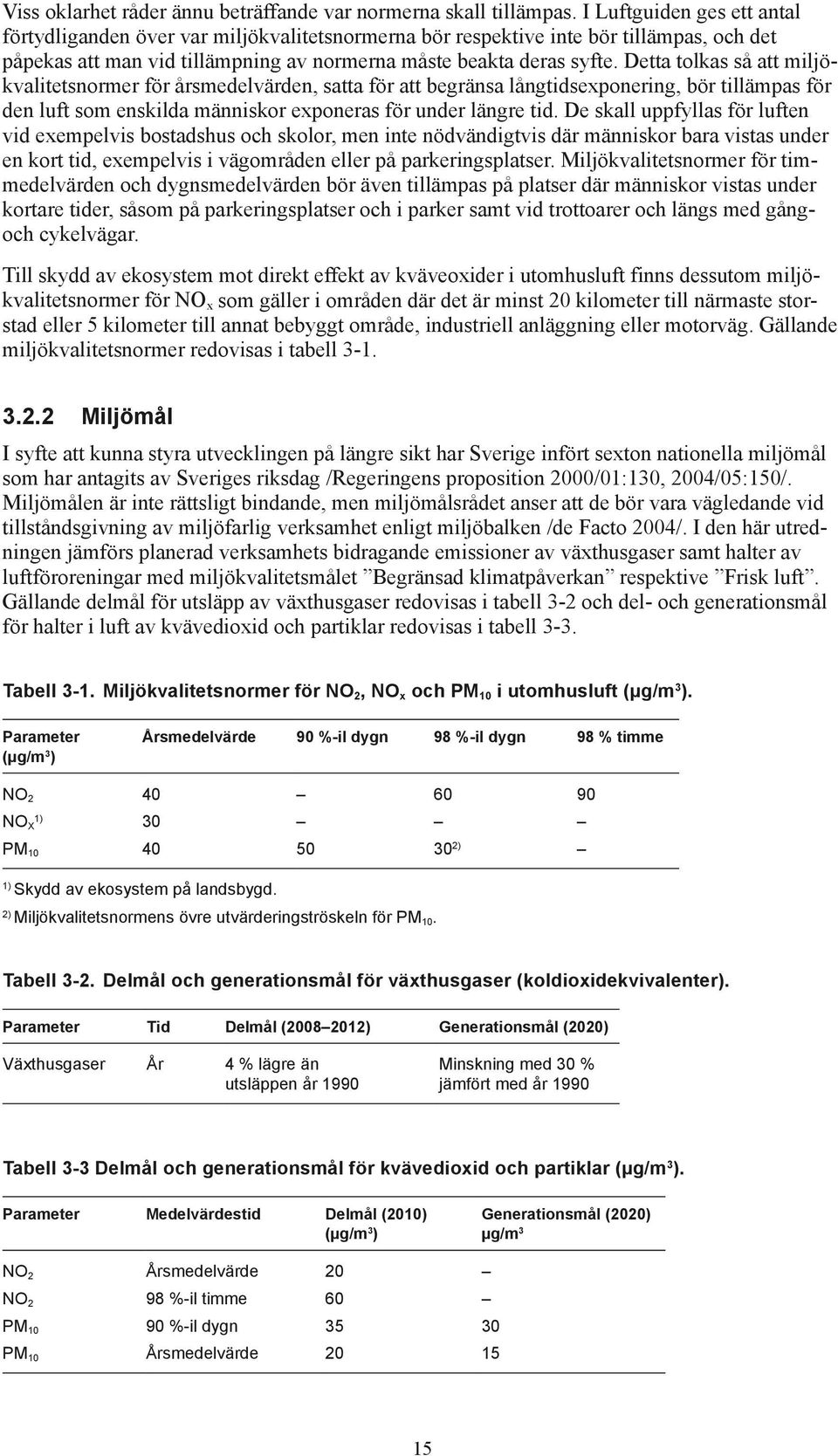 Detta tolkas så att miljökvalitetsnormer för årsmedelvärden, satta för att begränsa långtidsexponering, bör tillämpas för den luft som enskilda människor exponeras för under längre tid.