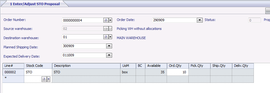 Stock Transfer Orders (STO) STO stödja överföring av material till lego-leverantörer Skapa transport dokumentation för förflyttning av material / sub-assemblies till lego-leverantören Integrerat till