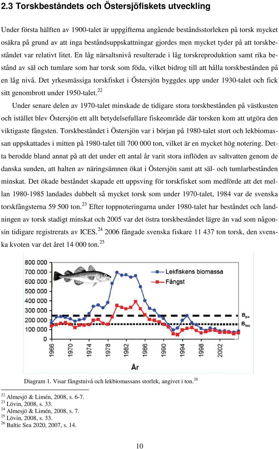 En låg närsaltsnivå resulterade i låg torskreproduktion samt rika bestånd av säl och tumlare som har torsk som föda, vilket bidrog till att hålla torskbestånden på en låg nivå.
