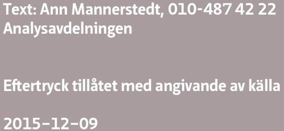 Analysavdelningen